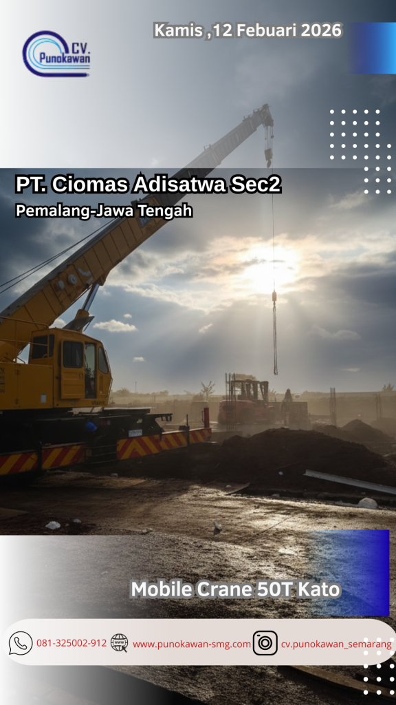 Presisi di Bawah Langit Pemalang: CV. Punokawan Selesaikan Evakuasi Container dengan Mobile Crane 50T Kato|PT.Ciomas Adisatwa 1 Template Gambar History Instagaram 56