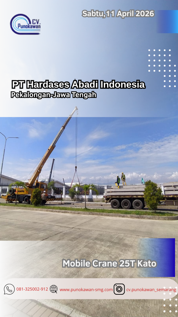 Solusi Pengangkatan Terpercaya: Mobile Crane 25T Kato di PT Hardases Abadi Indonesia 1 Template Gambar History Instagaram 32