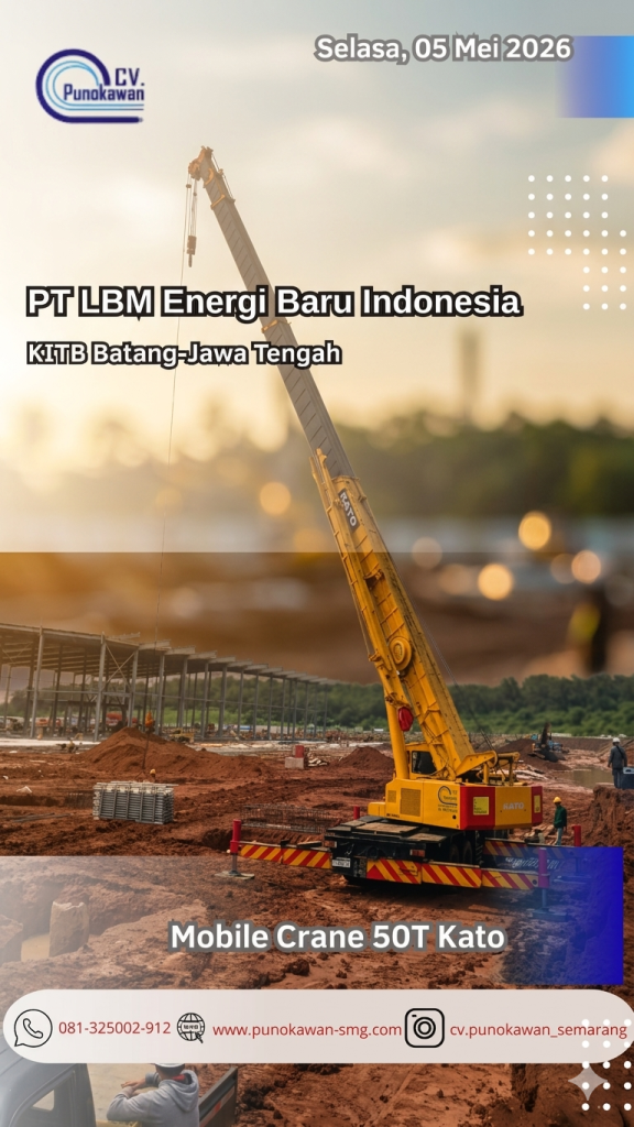 Butuh Sewa Crane di Batang? CV Punokawan Berpengalaman Menangani Proyek di Kawasan Industri Terpadu Batang (KITB) 1 Gemini Generated Image j1qf4yj1qf4yj1qf
