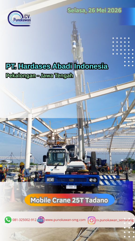 Menguasai Medan Sempit: Strategi Erection Struktur Baja Menggunakan Mobile Crane 25T Tadano di Pekalongan 1 Template Gambar History Instagaram 12