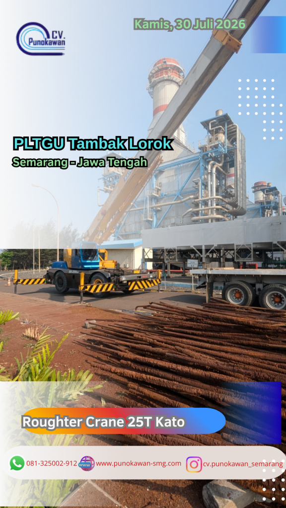 Mengawal Objek Vital Nasional:PLTGU Tambak Lorok-Semarang (Roughter Crane 25T Kato) 1 Roughtercrane25t cv.punokawan