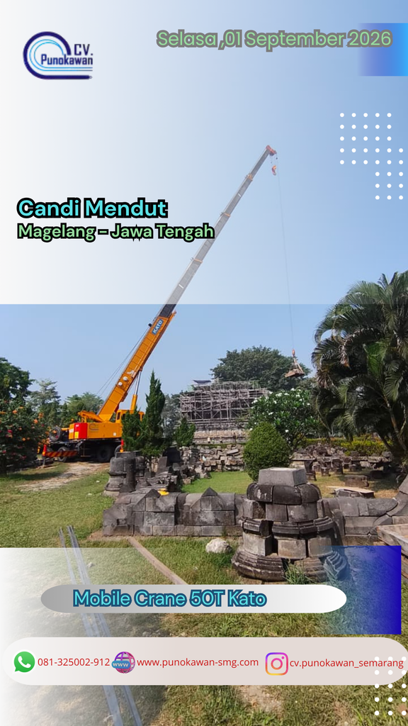 sewa crane 50t kato cv.punokawan