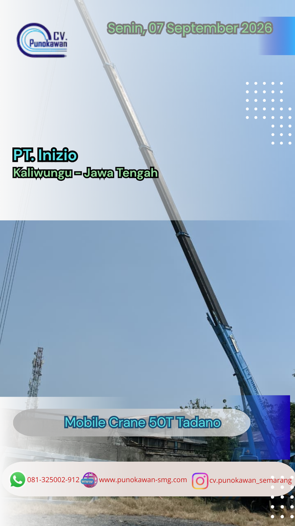 sewa crane kendal kaliwungu